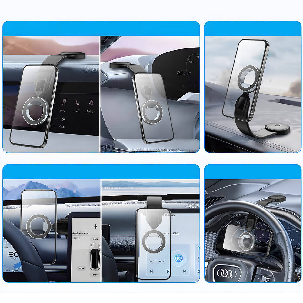 Wiwu Wi-CH053 Mago Serisi Magnetik M-safe Uyumlu Bükülebilen Eğimi ve Düz Zemin Araç Telefon Tutacağı Wiwu Wi-CH053 Mago Serisi Magnetik M-safe Uyumlu Bükülebilen Eğimi ve Düz Zemin Araç Telefon Tutacağı
